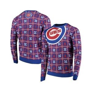 Official MLB Chicago Cubs Big Logo Pullover Sweater - Royal Mens Large NWT
